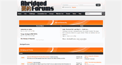 Desktop Screenshot of abridgedforums.com