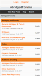 Mobile Screenshot of abridgedforums.com